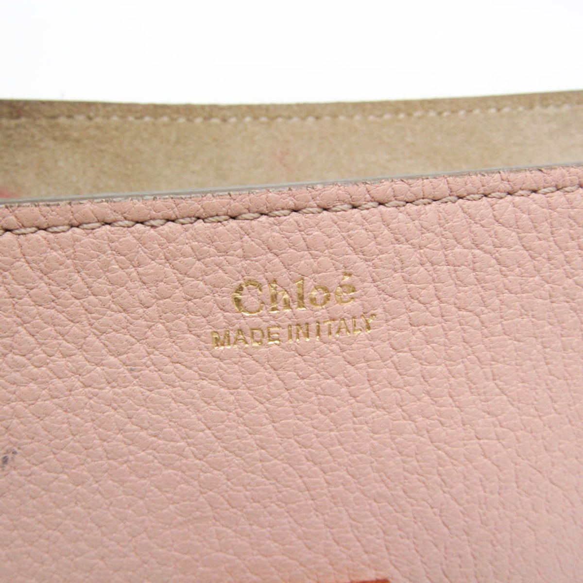 Chloe Drew Leather, Pink, Leather, Crossbody Bag