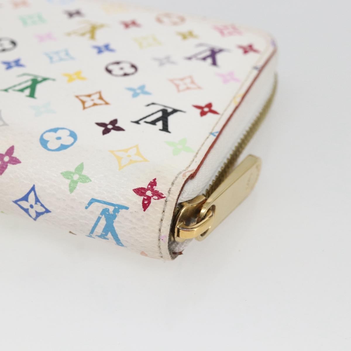 Louis Vuitton Zippy Wallet NM Murakami Multicolor White, Multicolour, Canvas, Wallet