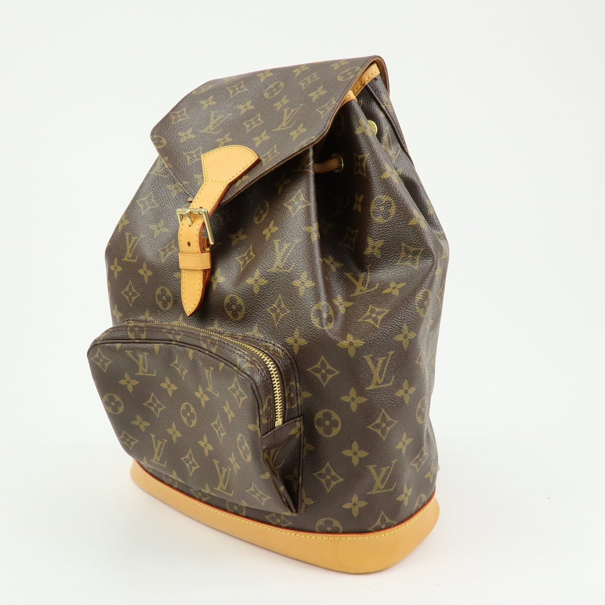 Louis Vuitton Montsouris Monogram Canvas, Brown, Canvas, Backpack