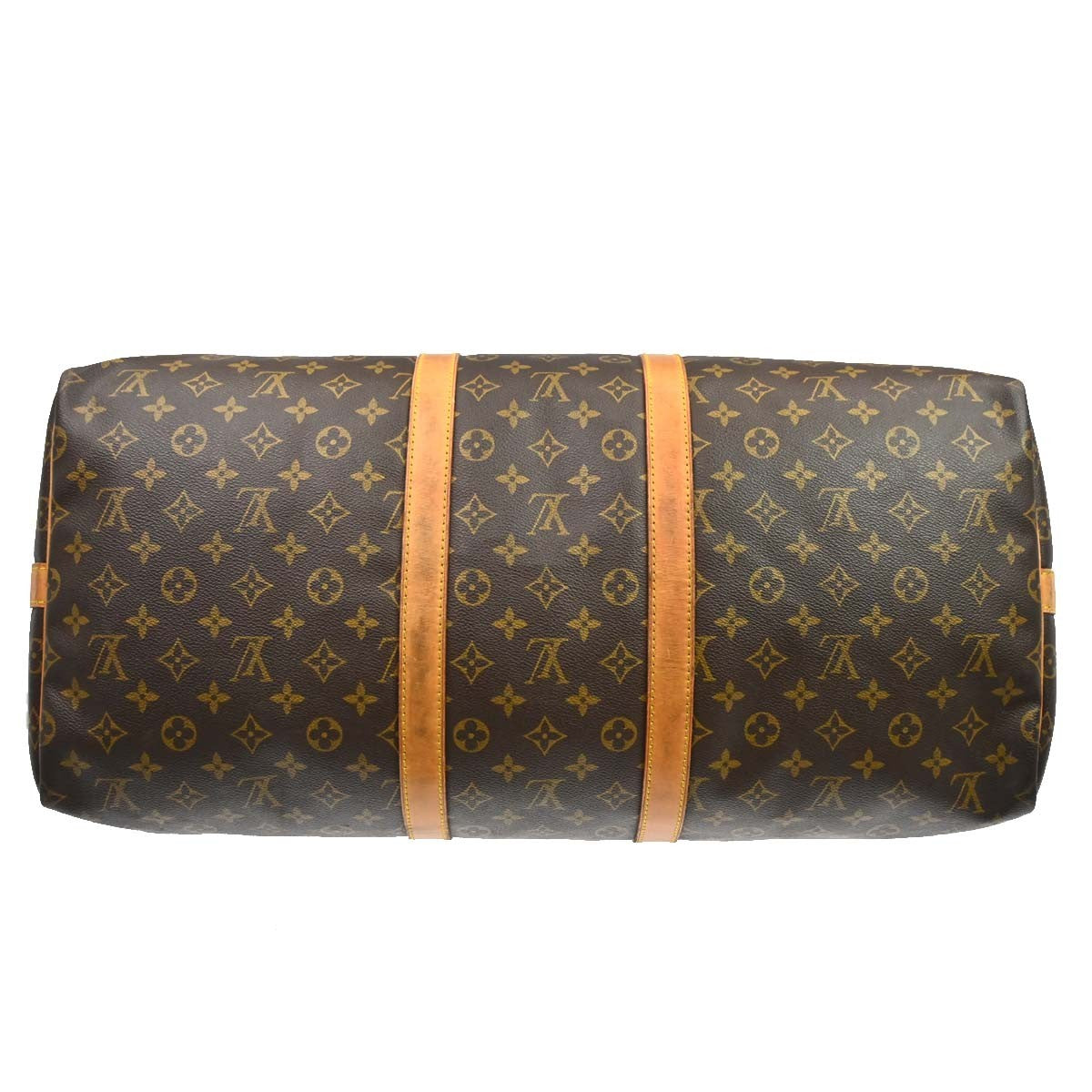 Louis Vuitton Keepall Bandoulière Monogram, Brown, Canvas, Travel Bag