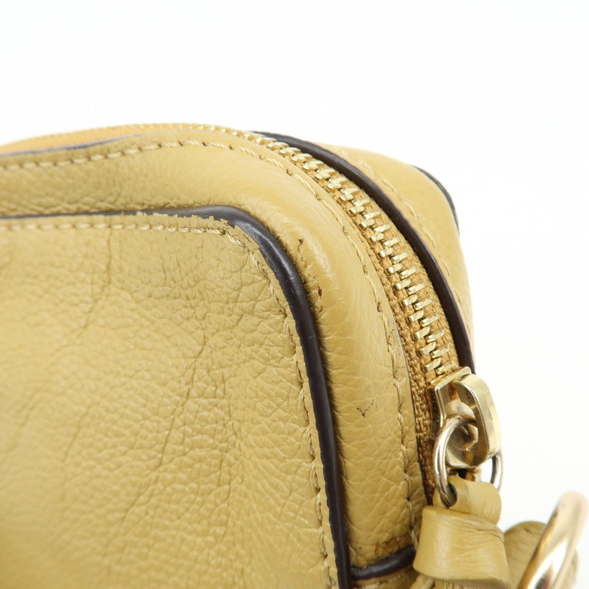 Chloe Vintage Leather, Beige, Leather, Shoulder Bag