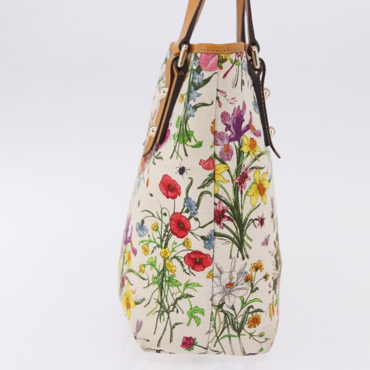 Gucci Craft Flora Canvas, Multicolour, Canvas, Tote Bag