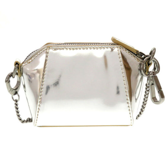 Givenchy Antigona, Silver, Leather, shoulder