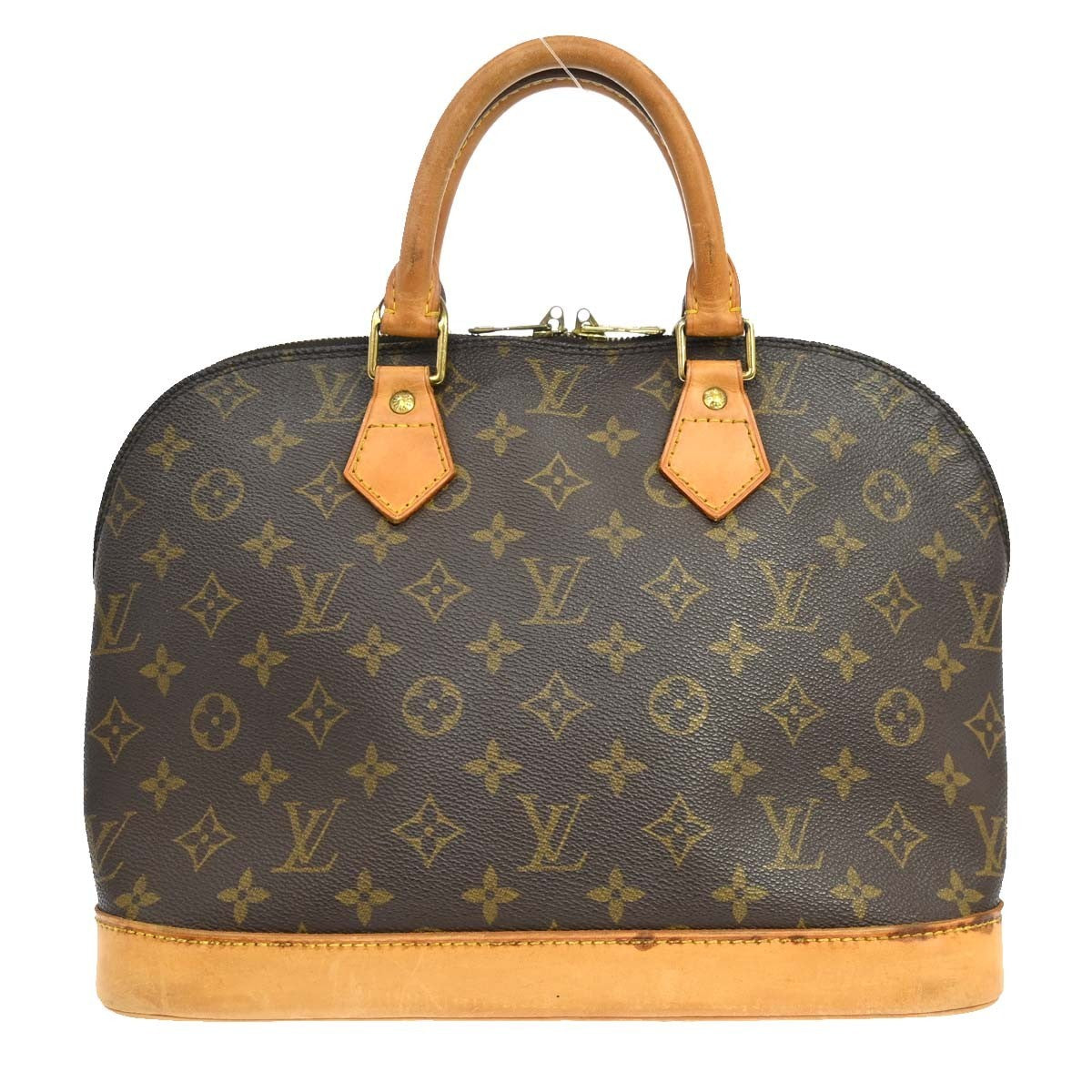Louis Vuitton Alma Monogram Canvas, Brown, Canvas, Handbag