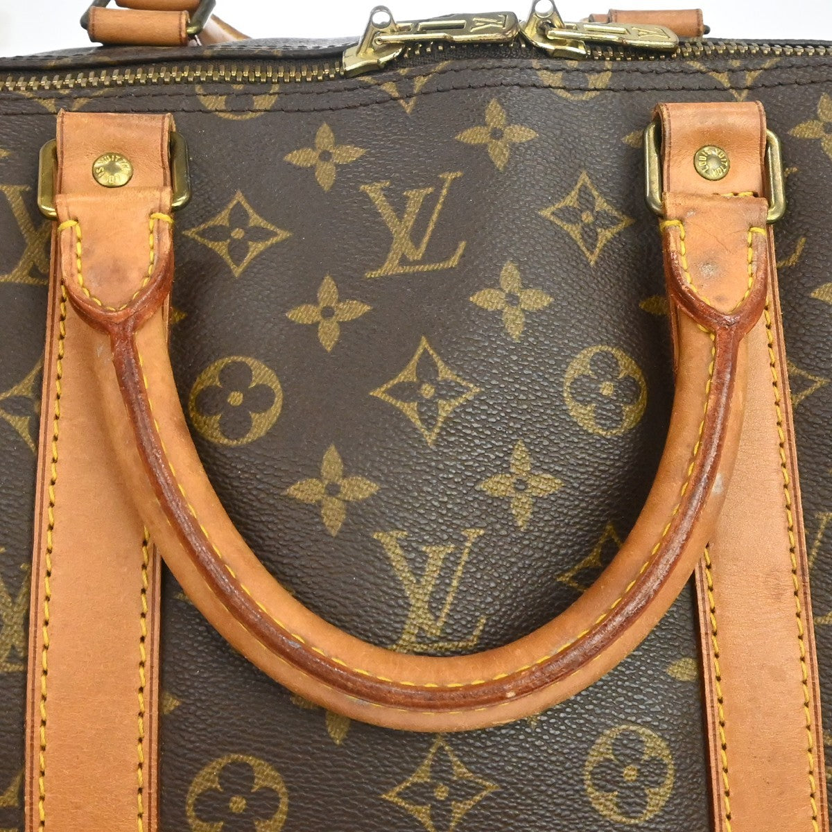 Louis Vuitton Keepall Monogram Canvas, Brown, Canvas, Travel Bag