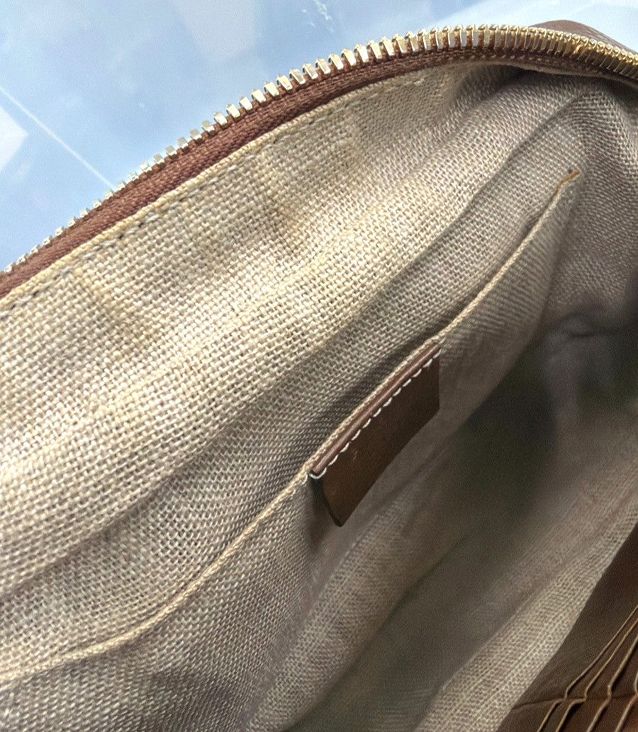 Gucci Bree Disco GG Canvas with Leather, Brown, Canvas, Crossbody Bag