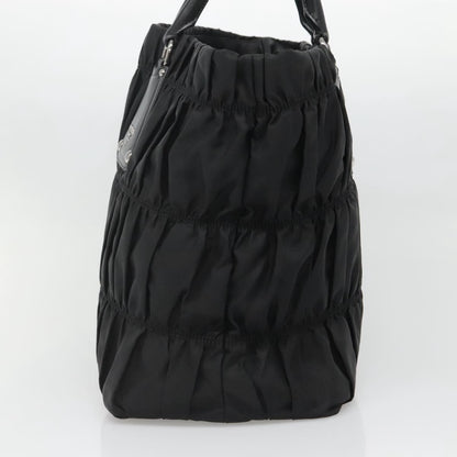 Prada Gaufre Tote Tessuto, Black, Nylon, Tote bag