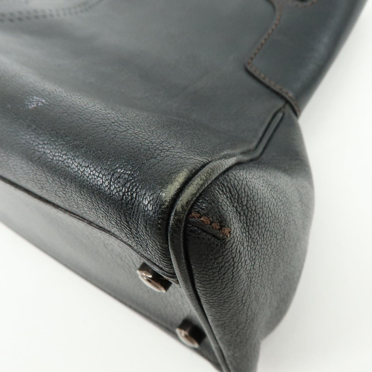Cartier Marcello Leather, Black, Leather, Handbag