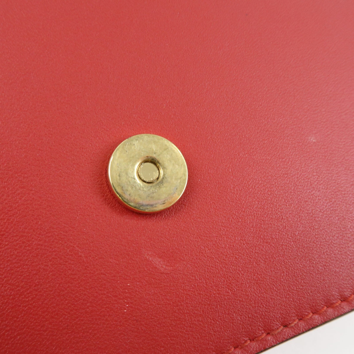 Gucci Sylvie Chain Leather, Red, Leather, Shoulder Bag