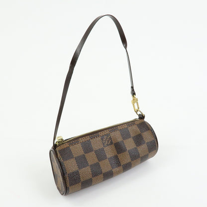 Louis Vuitton Papillon Pochette Damier, Brown, Canvas, Clutch