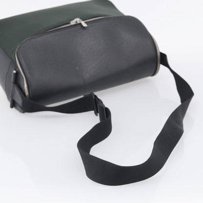 Louis Vuitton Taimyr Messenger Taiga Leather and Canvas, Gray, Leather, Handbag