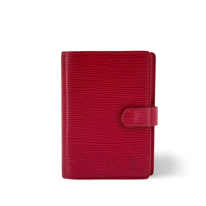 Louis Vuitton Ring Agenda Cover Epi Leather, Red, Leather, Briefcase