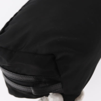 Prada Logo Pouch Nylon, Black, Nylon, Clutch