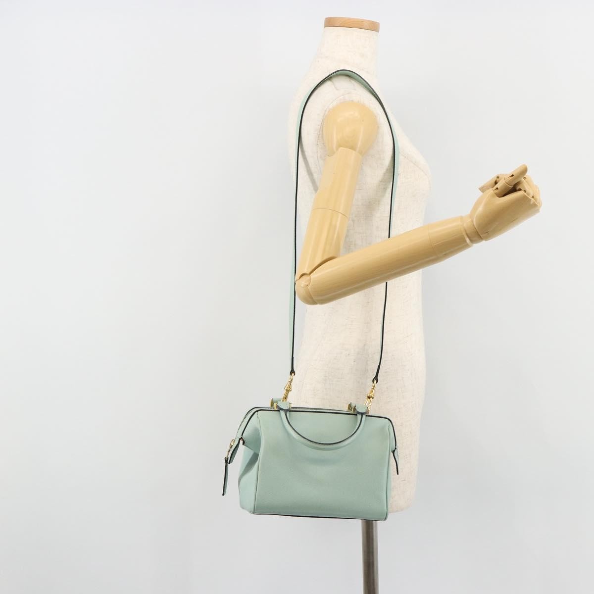 Celine Vintage Leather, Blue, Leather, Handbag