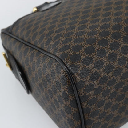 Celine Vintage Boston Macadam Coated Canvas, Black, Canvas, Handbag