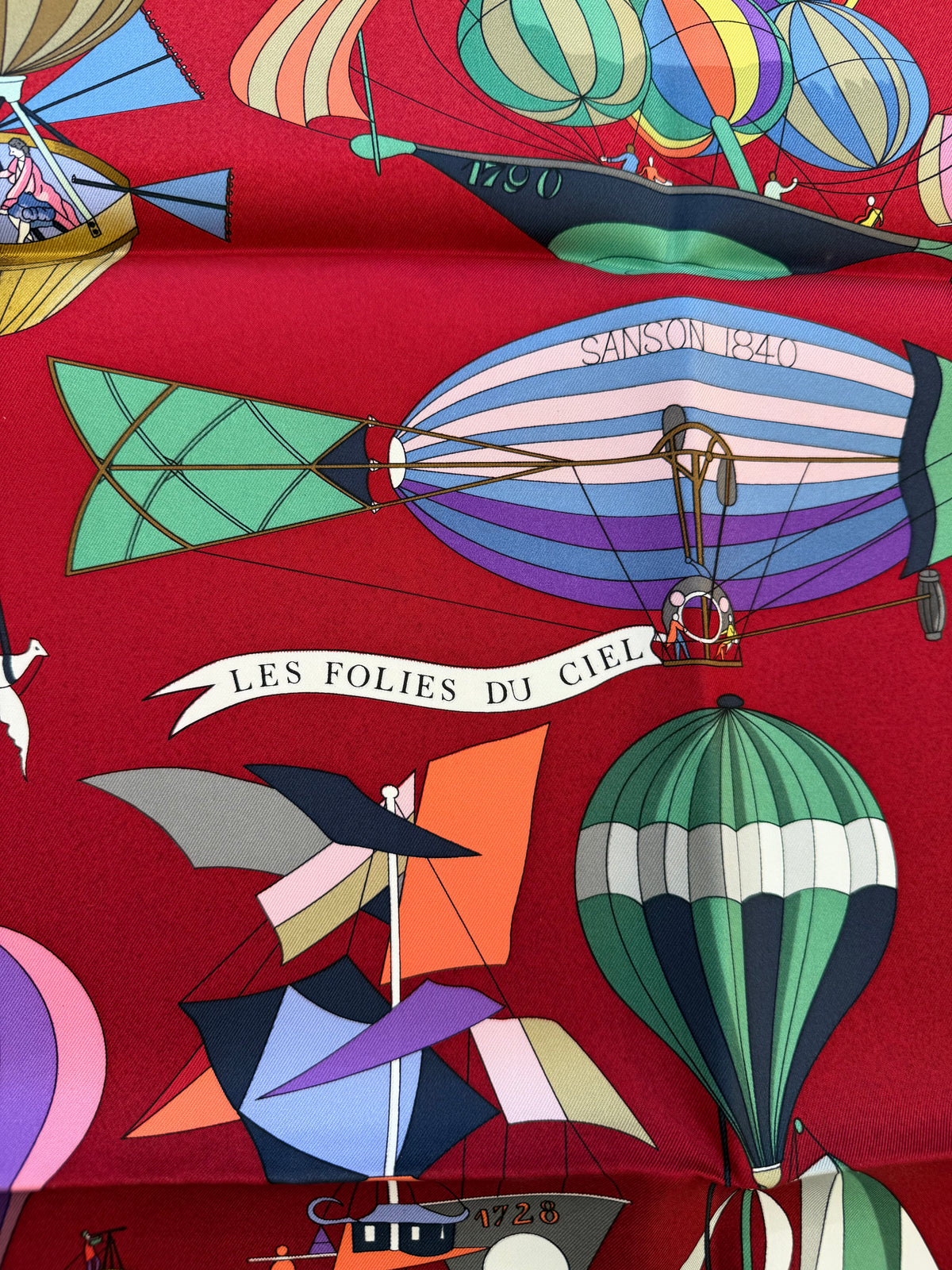 Hermes Carré 90 Silk multicolor, Multicolour, Silk, Scarf