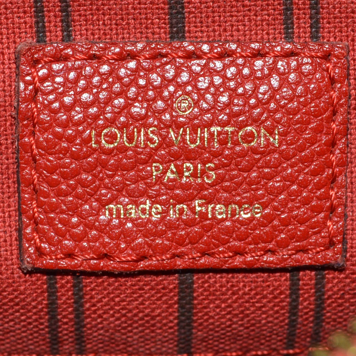 Louis Vuitton Speedy Bandouliere NM Monogram Empreinte Leather, Red, Leather, Handbag