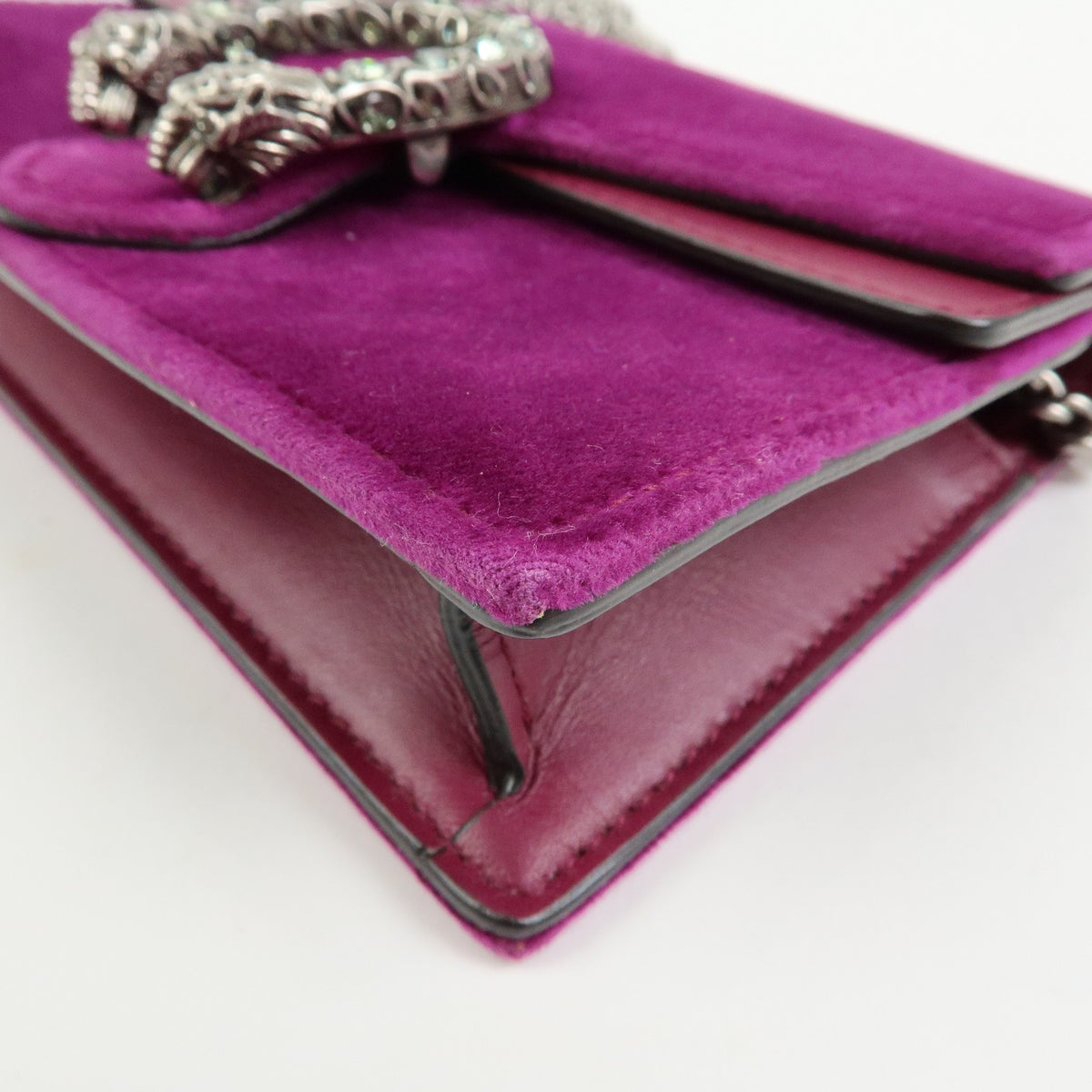 Gucci Dionysus Velvet, Purple, Velvet, Handbag