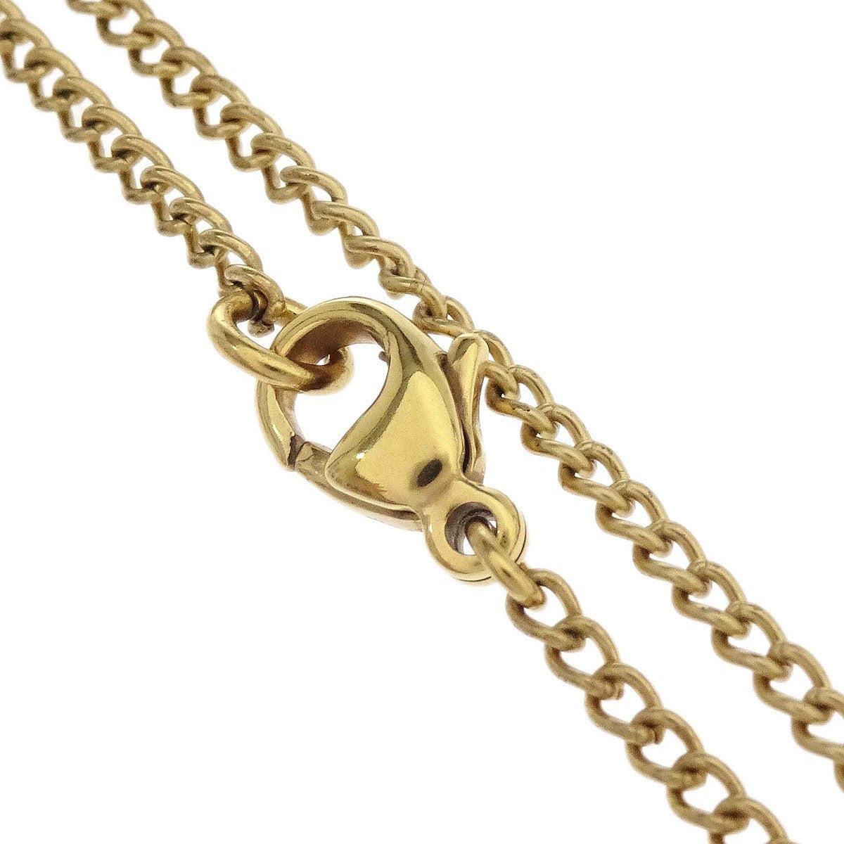 Chanel Vintage CC Round Pendant Choker Metal, Gold, Gold Plated, Necklace