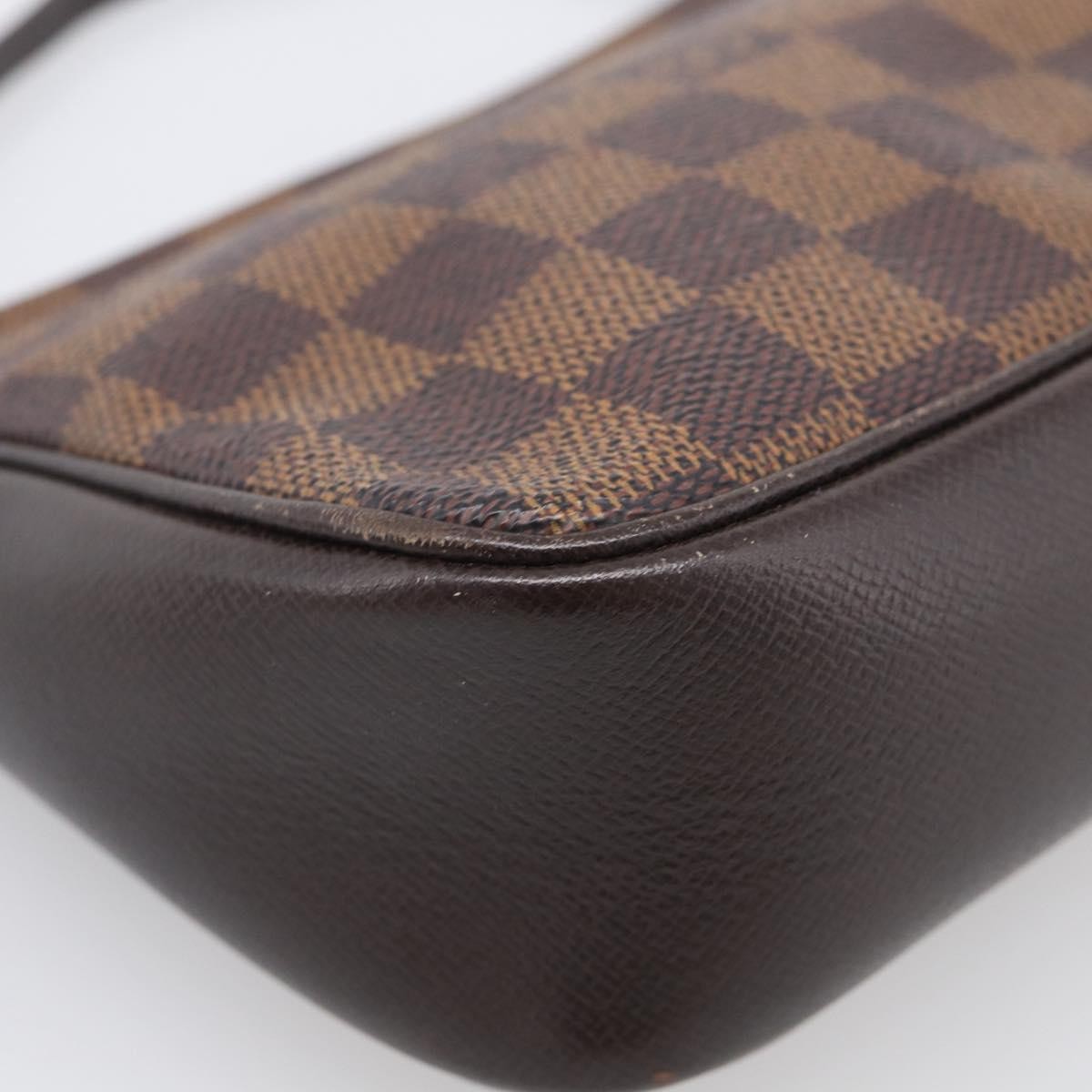 Louis Vuitton Trousse Make Up Damier, Brown, Canvas, Clutch