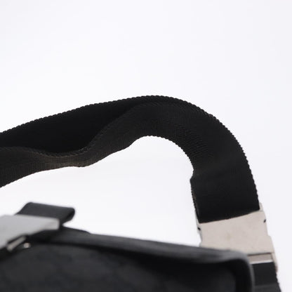 Gucci Buckle Waist GG Canvas and leather, Black, Canvas, Clutch