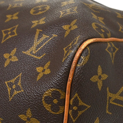 Louis Vuitton Keepall Monogram, Brown, Canvas, Travel Bag