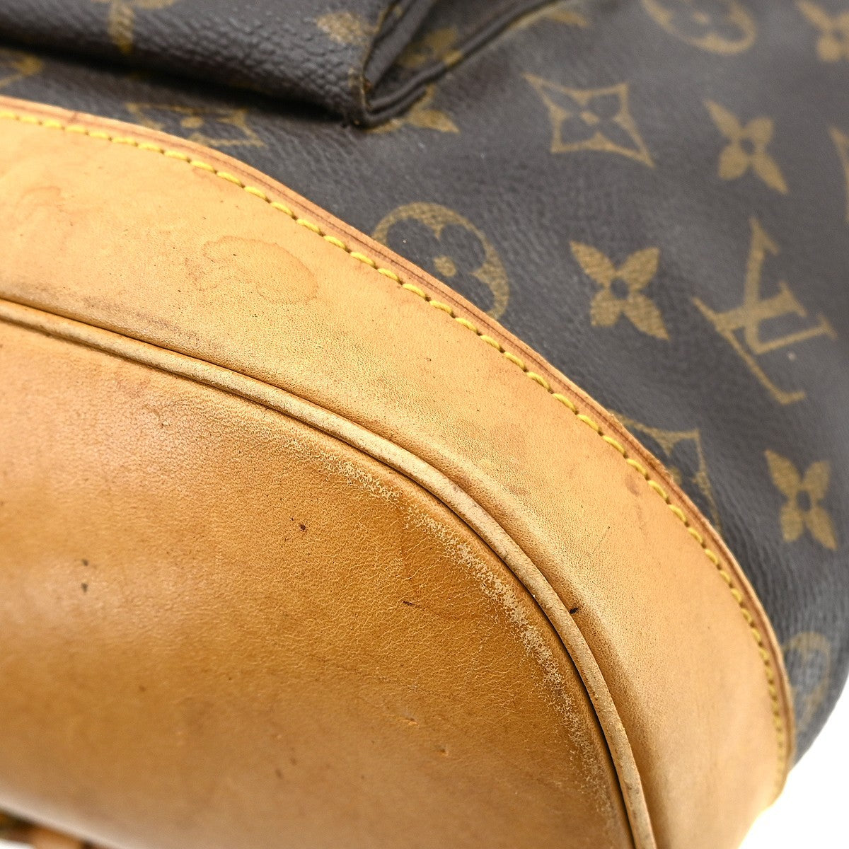 Louis Vuitton Vintage Montsouris Monogram Canvas, Brown, Canvas, Backpack