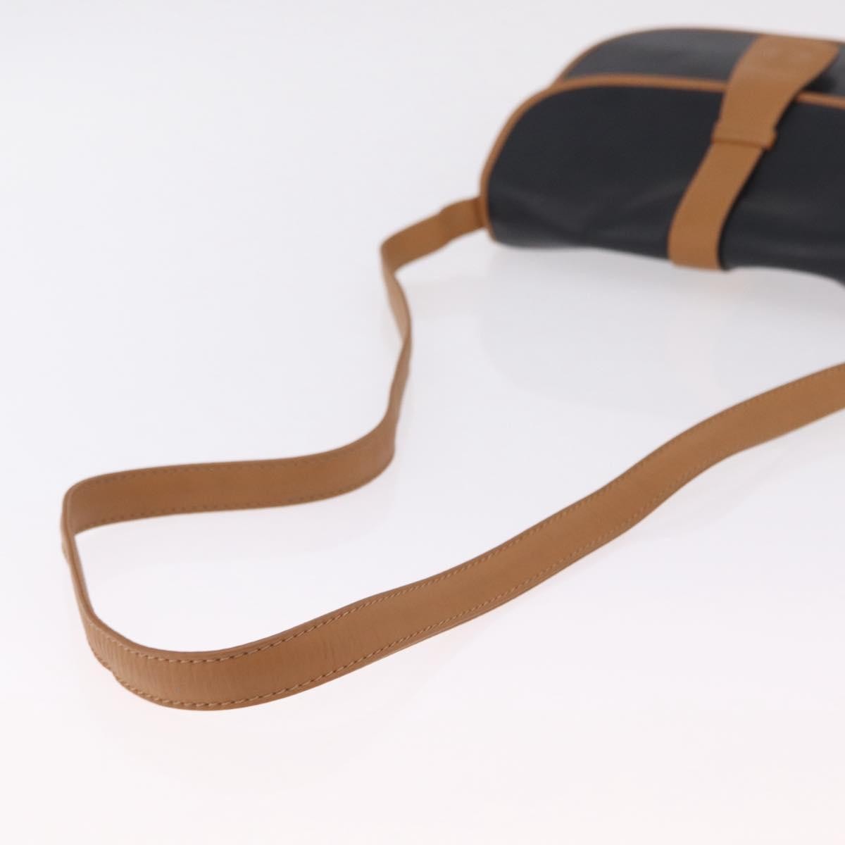 Celine Shoulder Leather, Black, Leather, Shoulder Bag