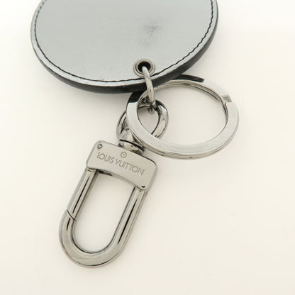 Louis Vuitton Round Bag Charm and Key Holder Reverse Monogram Eclipse None, Silver, Canvas, Charm