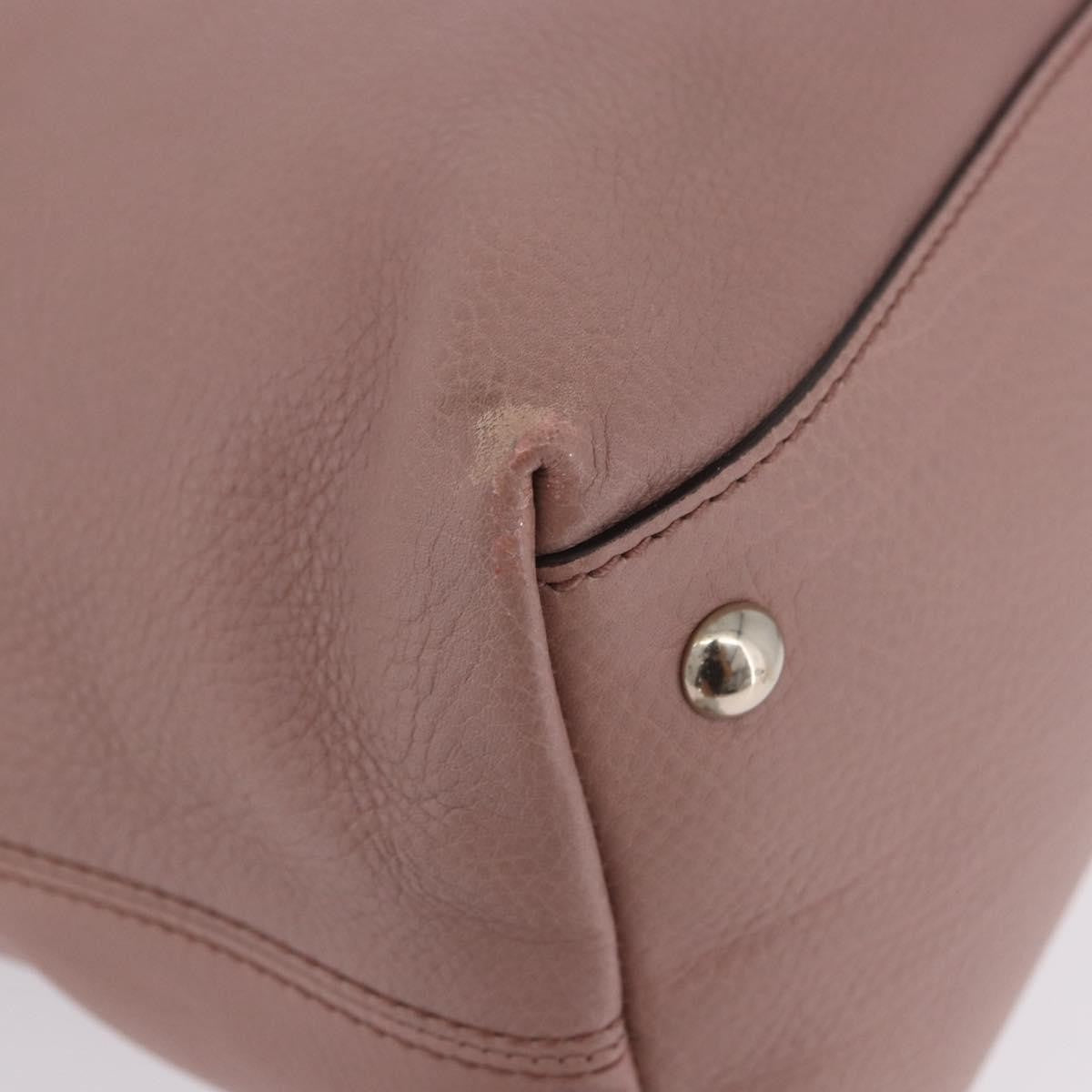 Gucci Soho Working Leather, Pink, Leather, Tote Bag