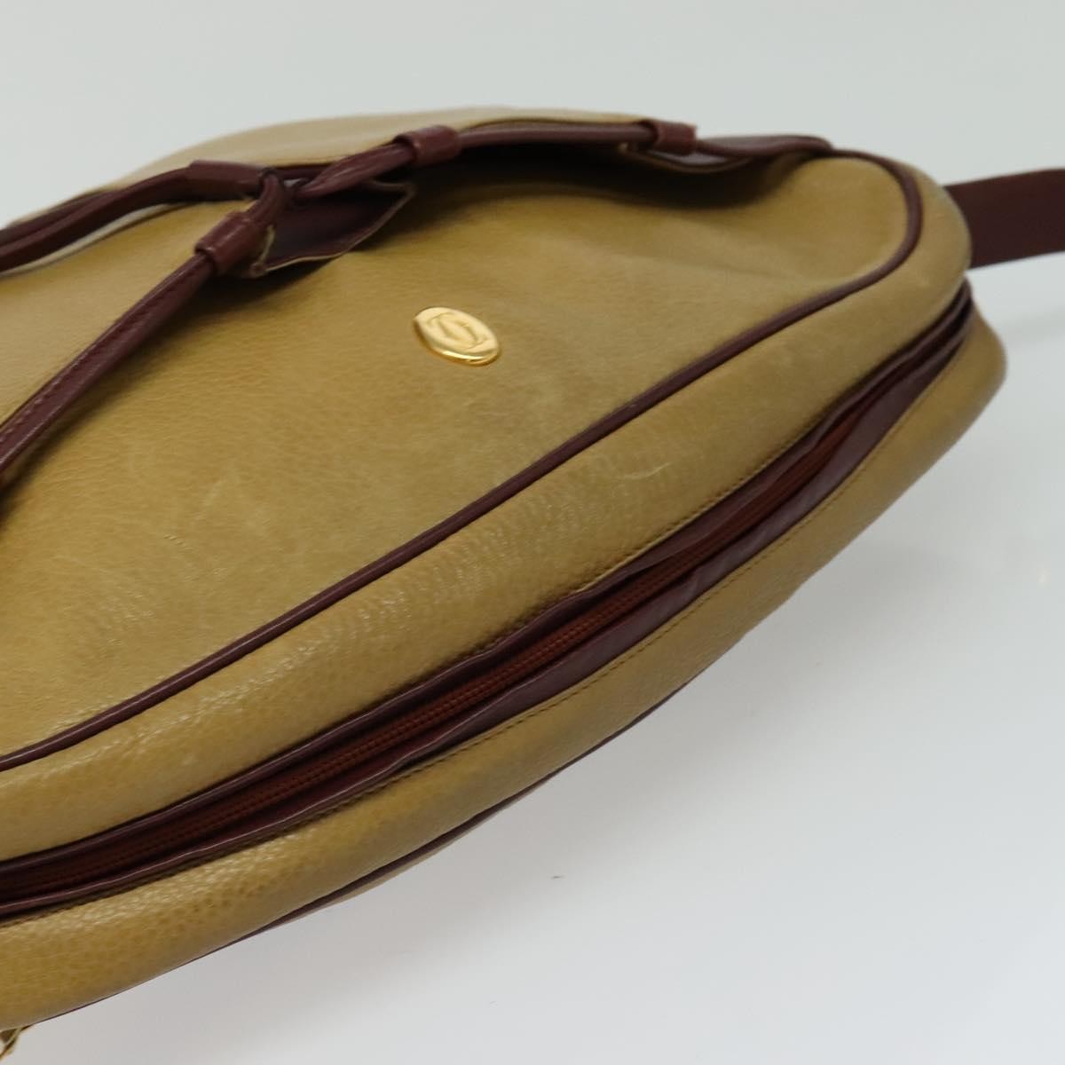Cartier Tasseled Must de Cartier Leather, Yellow, Leather, Shoulder Bag