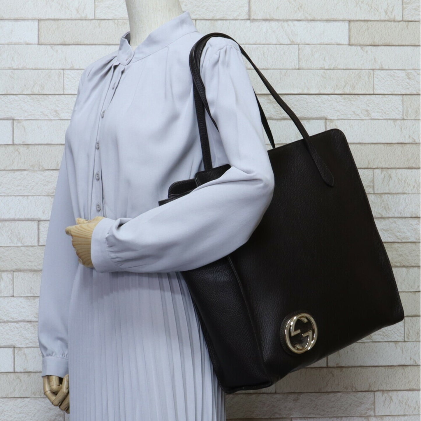 Gucci Cabas, Brown, Leather, tote