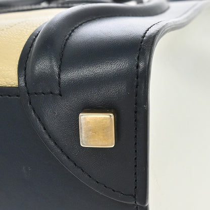 Celine Tricolor Luggage Leather, Multicolour, Leather, Handbag