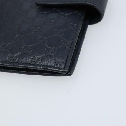 Gucci Ring Agenda Cover Guccissima Leather, Navy, Leather, Briefcase
