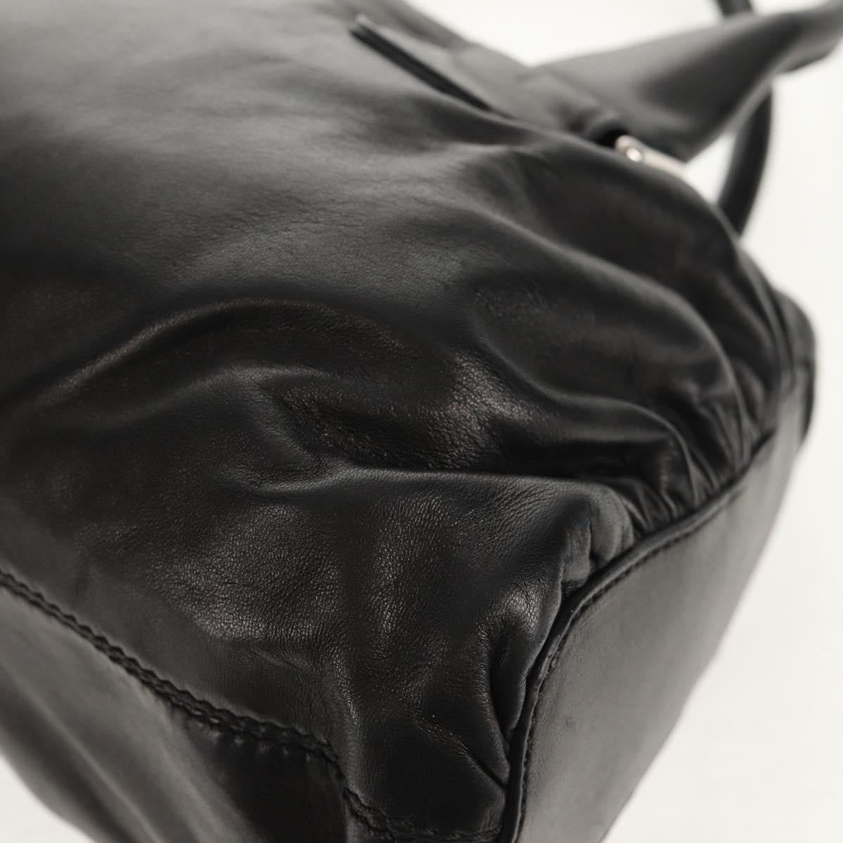 Valentino Garavani Histoire Tote Leather and Strass, Black, Leather, Shoulder Bag