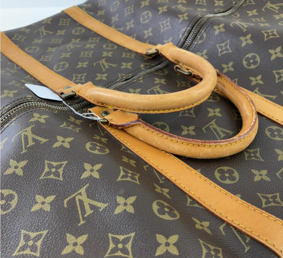 Louis Vuitton Keepall Bag Monogram Canvas, Brown, Canvas, Travel Bag