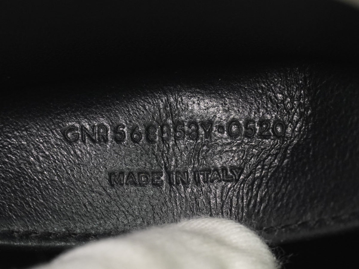 Saint Laurent Monogram Cabas Leather, Gray, Leather, Tote Bag