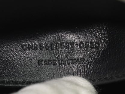 Saint Laurent Monogram Cabas Leather, Gray, Leather, Tote Bag