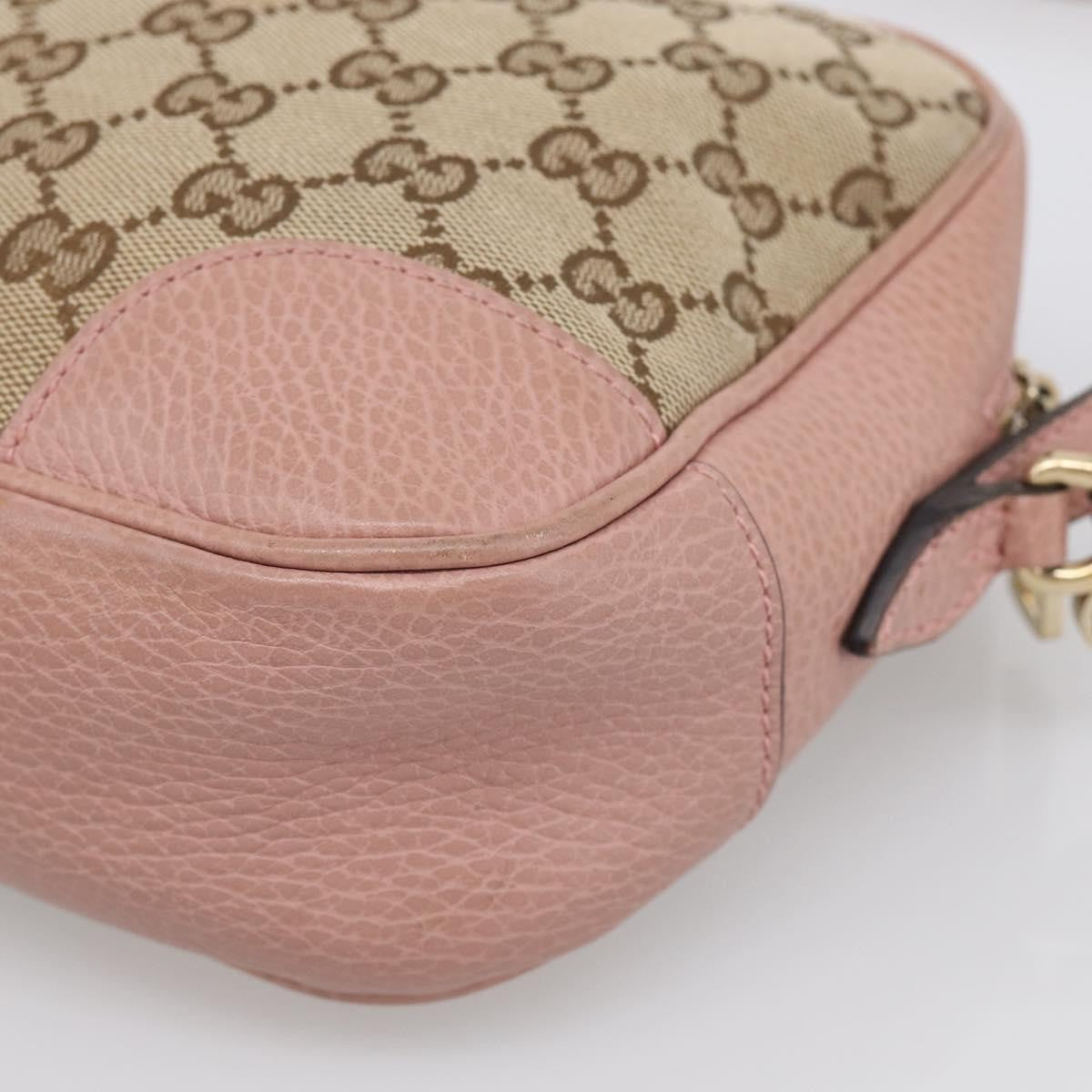 Gucci Bree Disco GG Canvas with Leather, Beige, Canvas, Crossbody Bag