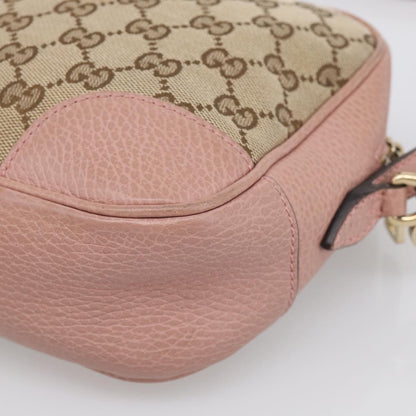 Gucci Bree Disco GG Canvas with Leather, Beige, Canvas, Crossbody Bag