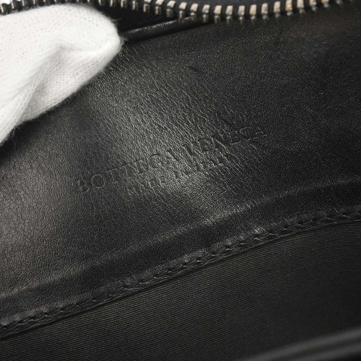 Bottega Veneta Top Zip Intrecciato Nappa, Black, Leather, Briefcase