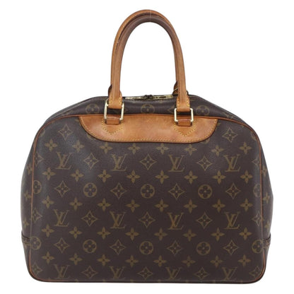 Louis Vuitton Deauville Handbag Monogram Canvas, BROWN, CANVAS, Handbag