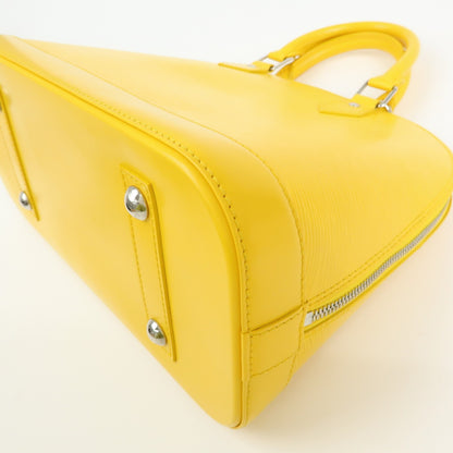 Louis Vuitton Alma Epi Leather, Yellow, Leather, Handbag