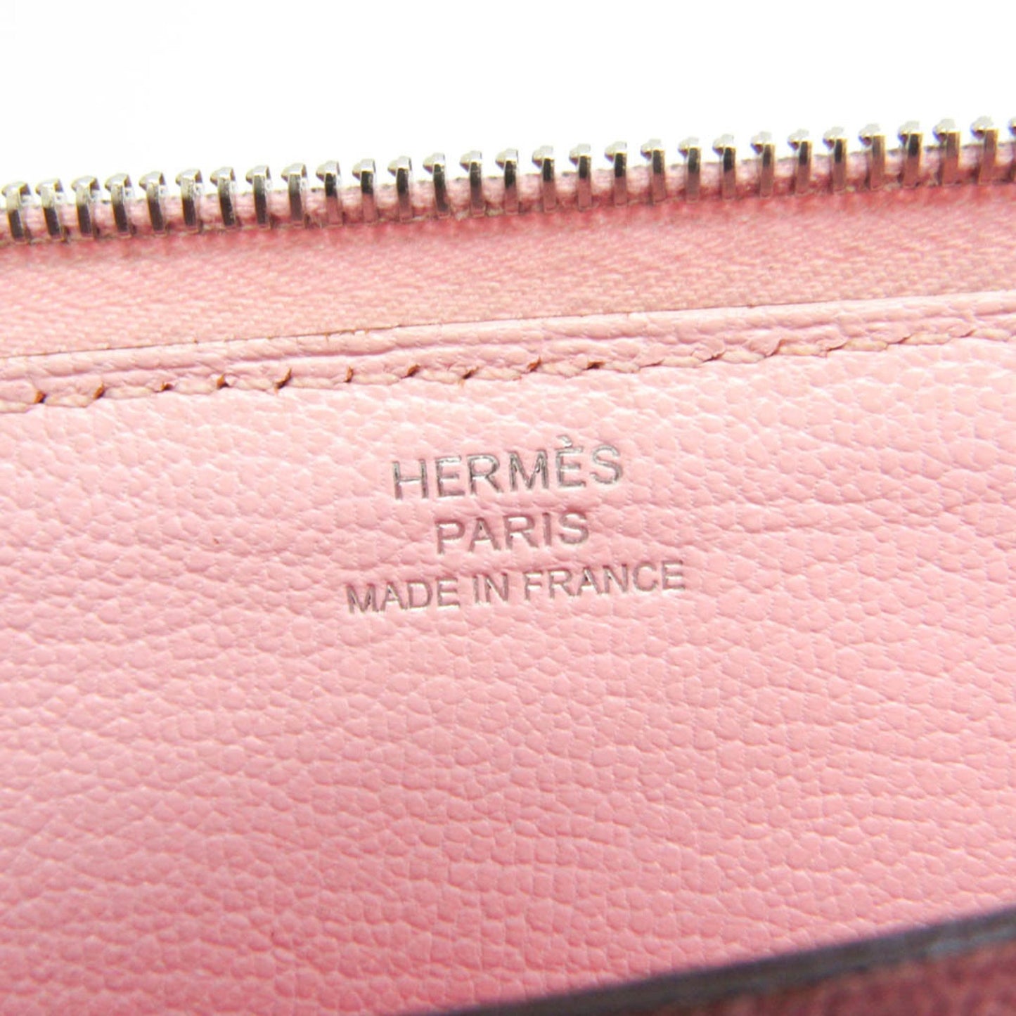 Hermès Azap, Pink, Leather, wallet