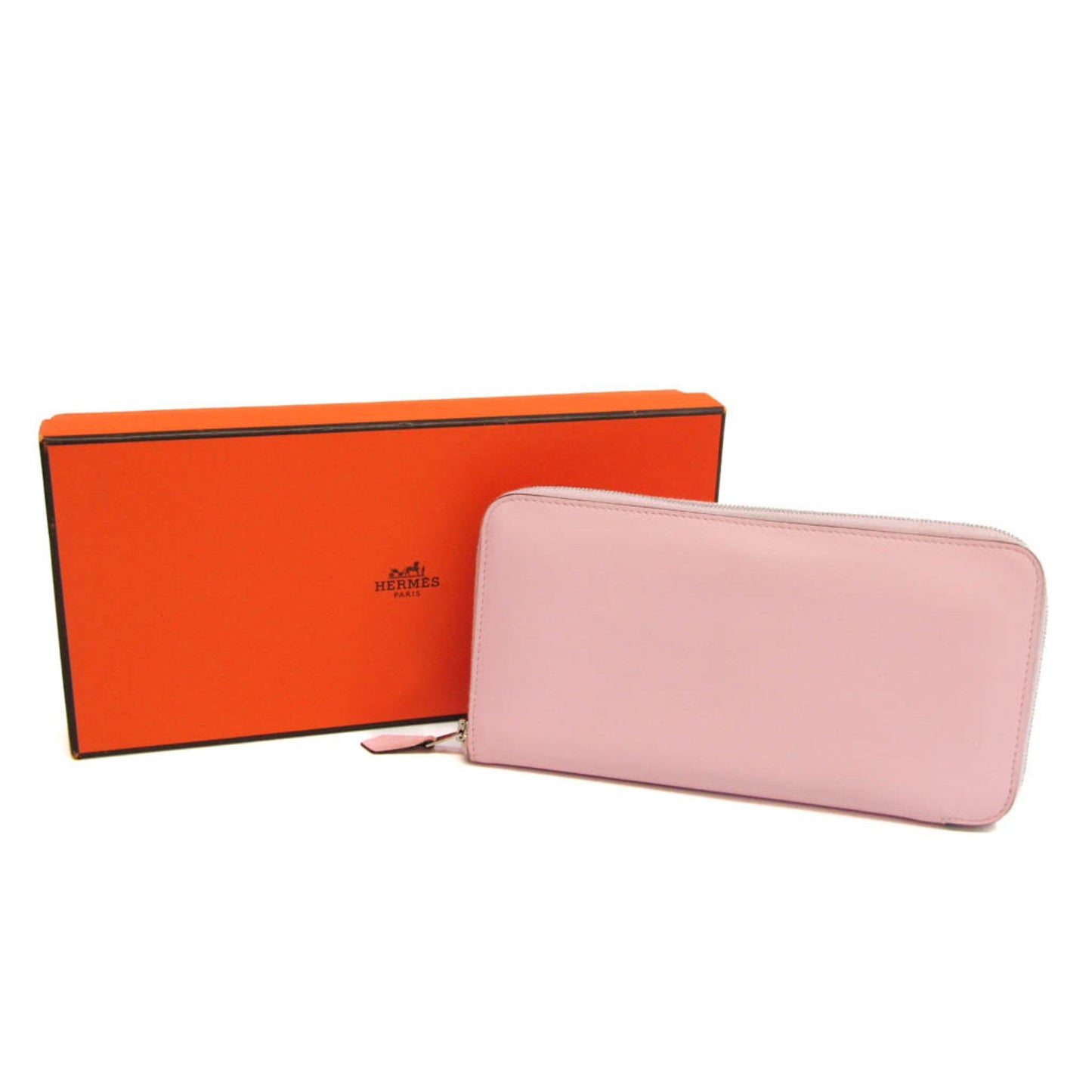 Hermès Azap, Pink, Leather, wallet