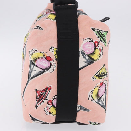 Chanel Ice Cream Sundae Printed Canvas, Pink, Canvas, Shoulder Bag