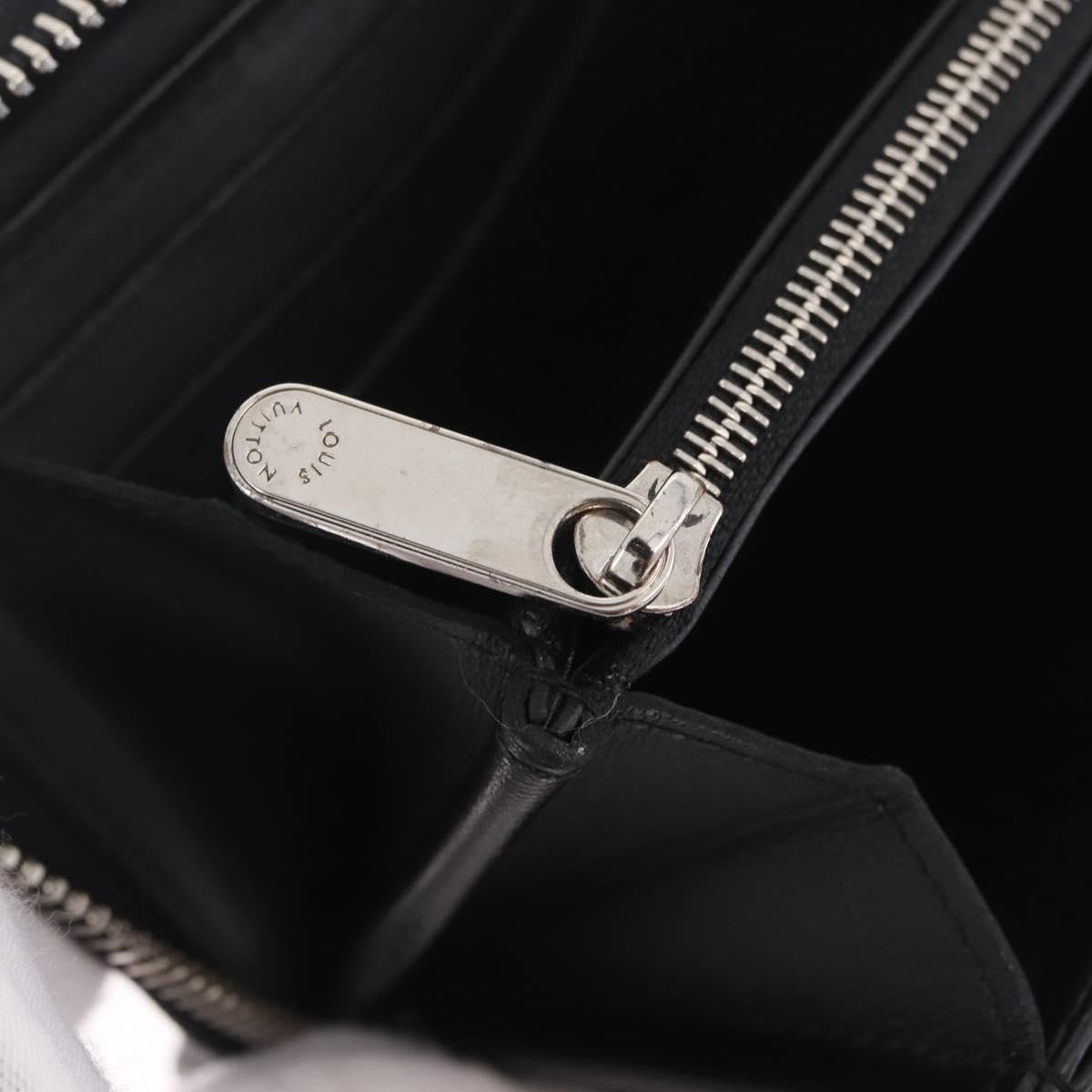 Louis Vuitton Zippy Mahina Leather, Black, Leather, Wallet