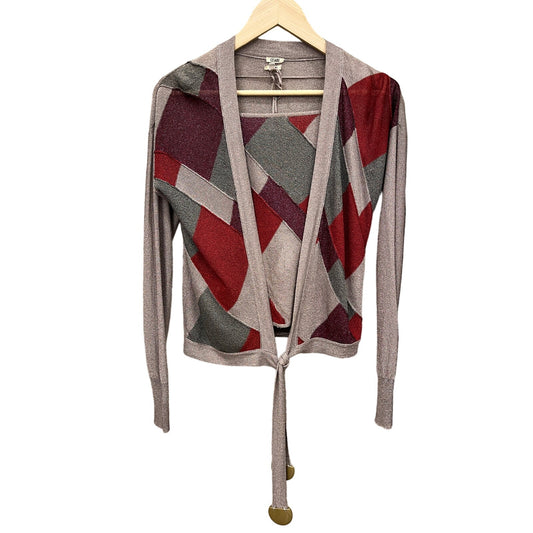 Cesare Fabbri Multicolor Viscose Top & Cardigan Set