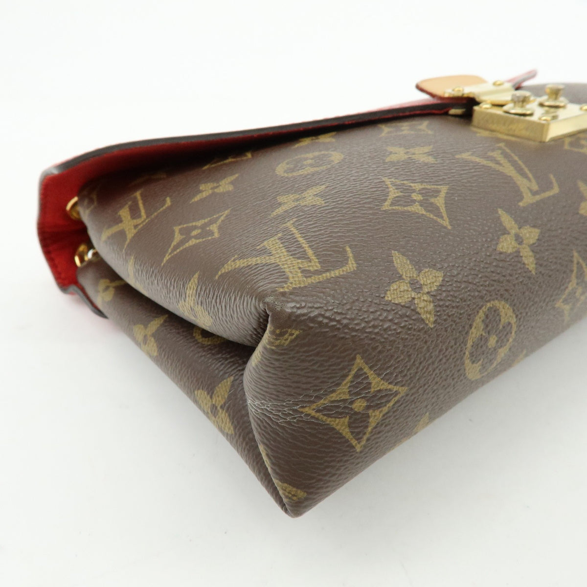 Louis Vuitton Pallas Chain Monogram Canvas and Calfskin, Brown, Canvas, Shoulder Bag