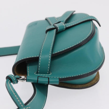 Loewe Gate Belt Leather, Green, Leather, Handbag
